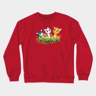 Meadow Cats Crewneck Sweatshirt